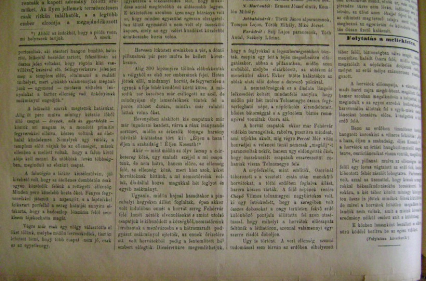 A szabadságharc első kézből - 140 éves elbeszélésekre bukkantunk - 2. rész